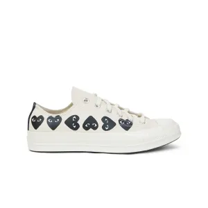 Converse x Comme des Garçons PLAY Chuck Taylor '70 All Star Low Milk Multi Heart Men's Shoes AZ-K126-001-2