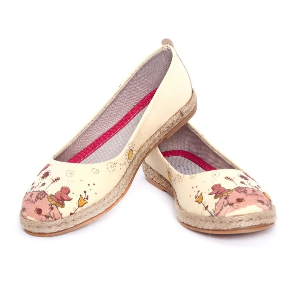 Cute Birds Ballerinas Shoes FBR1196