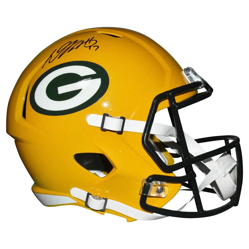 Davante Adams Green Bay Packers Autographed Full-Size Speed Replica Football Helmet (Beckett)