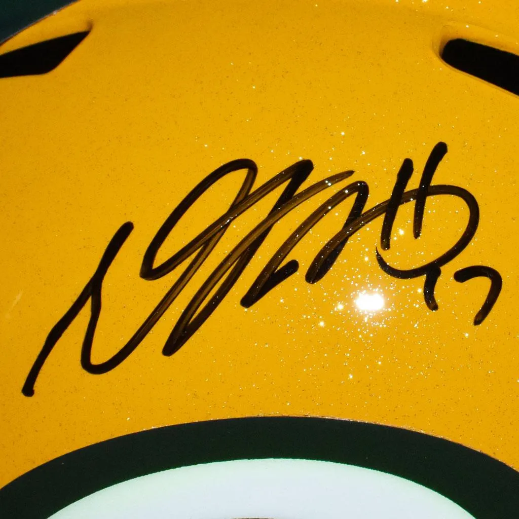 Davante Adams Green Bay Packers Autographed Full-Size Speed Replica Football Helmet (Beckett)