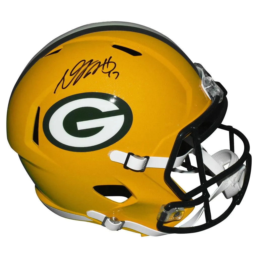 Davante Adams Green Bay Packers Autographed Full-Size Speed Replica Football Helmet (Beckett)