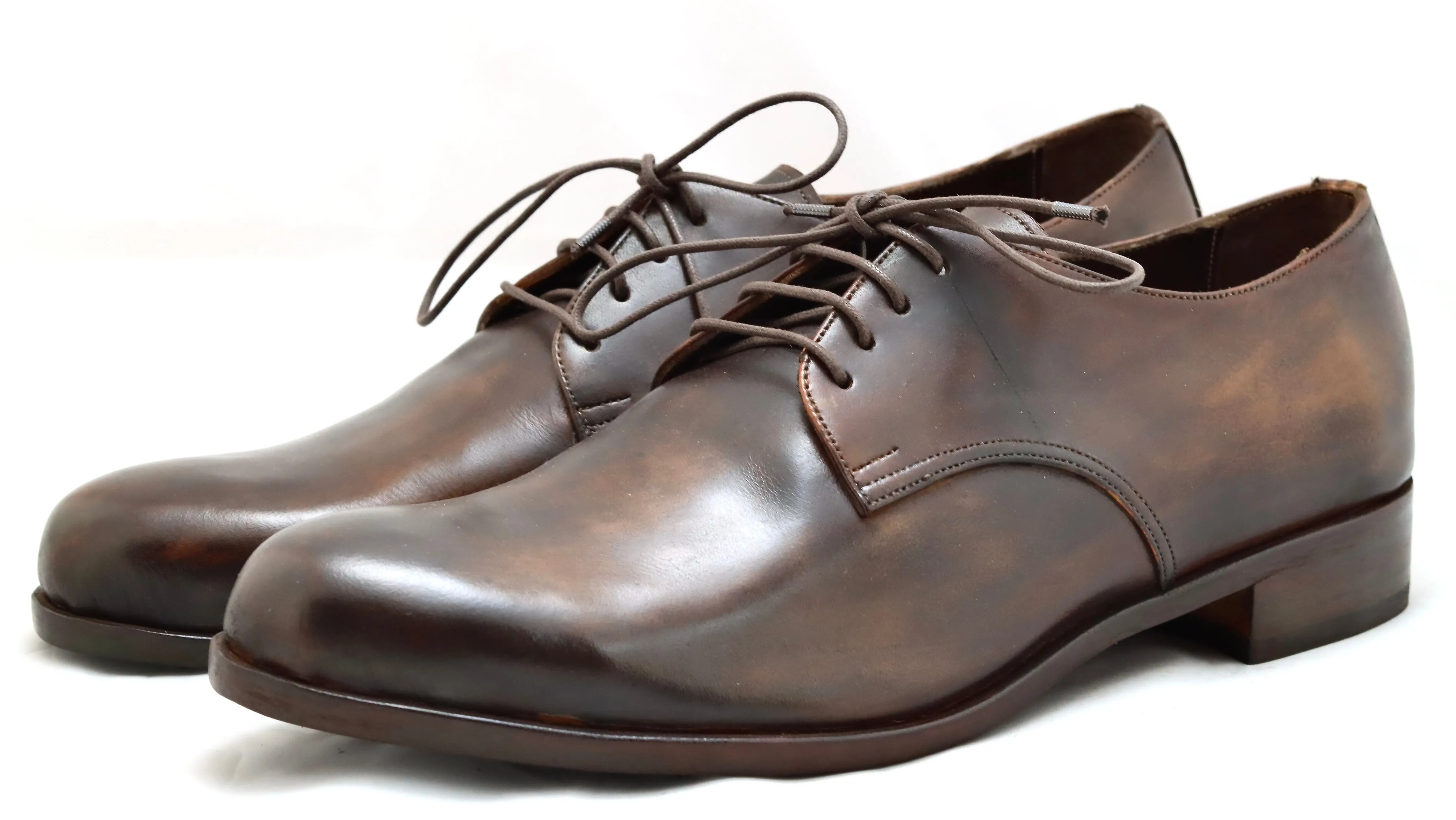 Derby shoe | choc black  | calf | wide fit