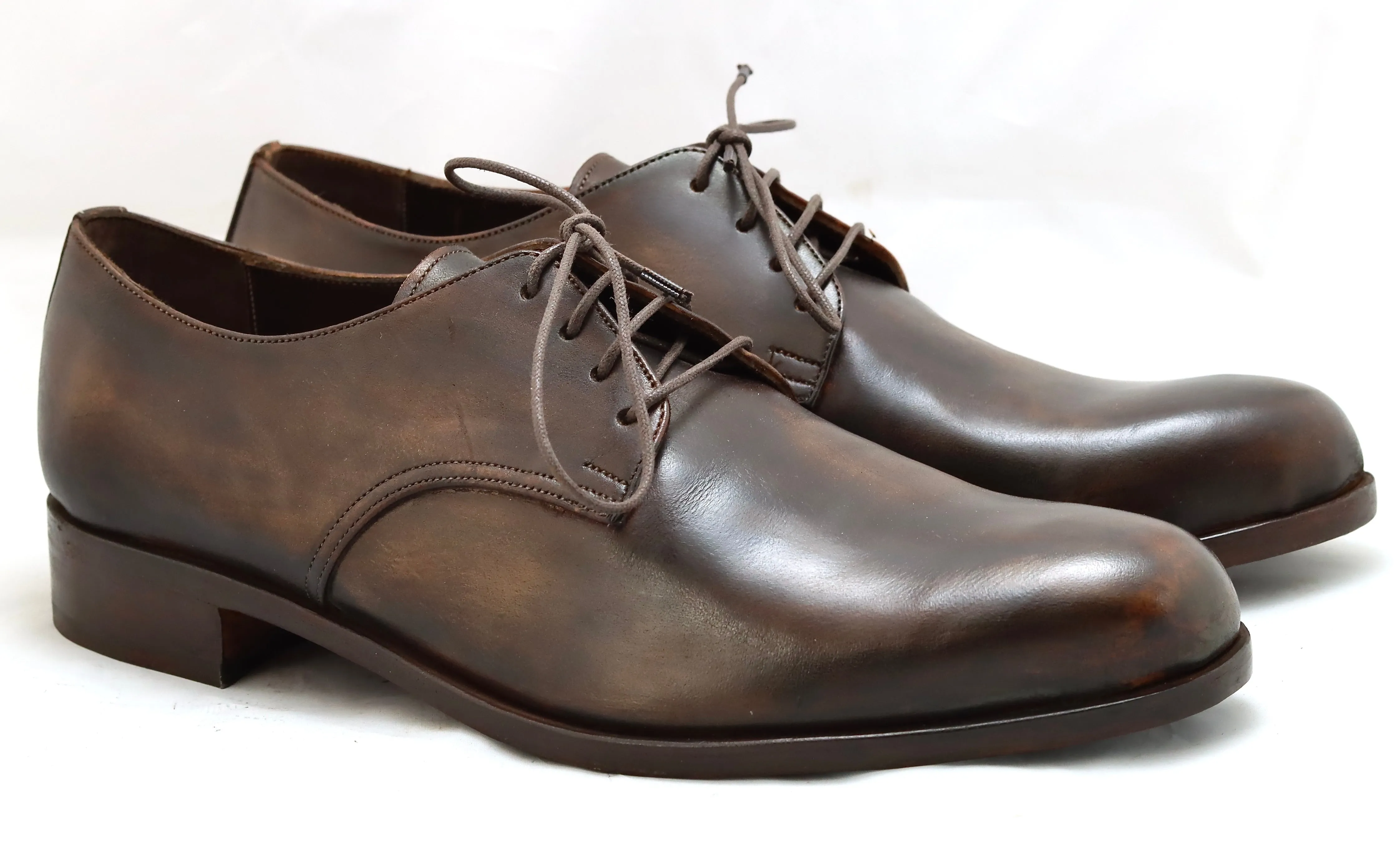 Derby shoe | choc black  | calf | wide fit