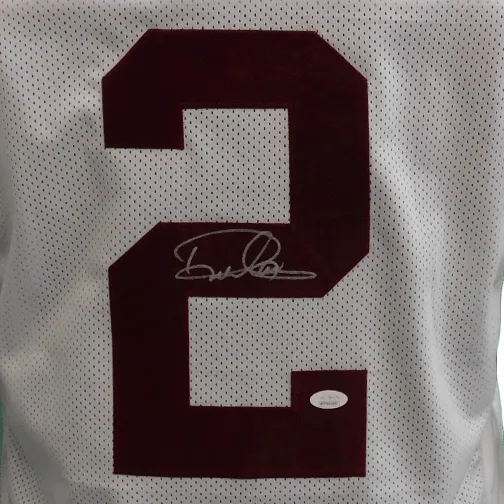 Derrick Henry Autographed White College Football Jersey JSA