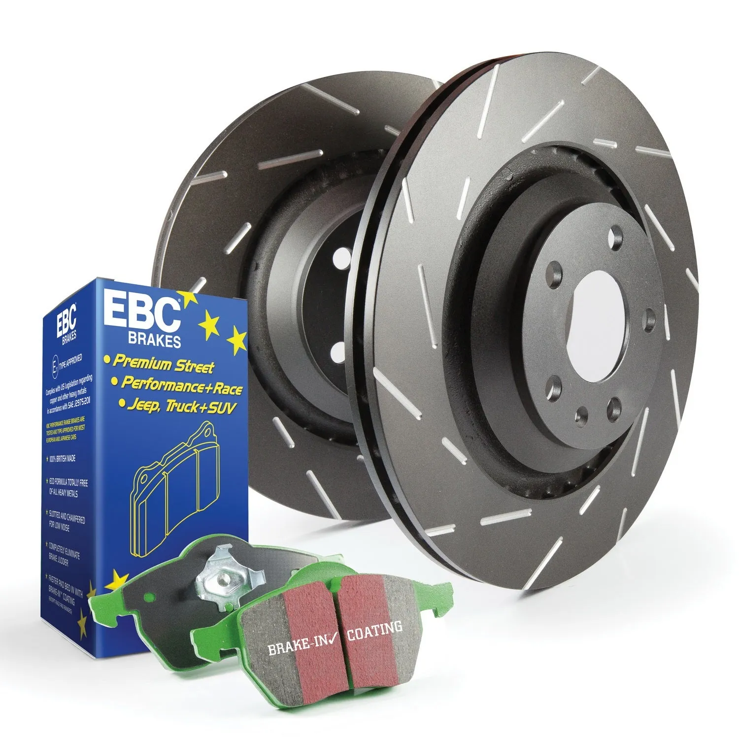 EBC Brakes S2KF1290 S2 Kits Greenstuff 2000 and USR Rotors