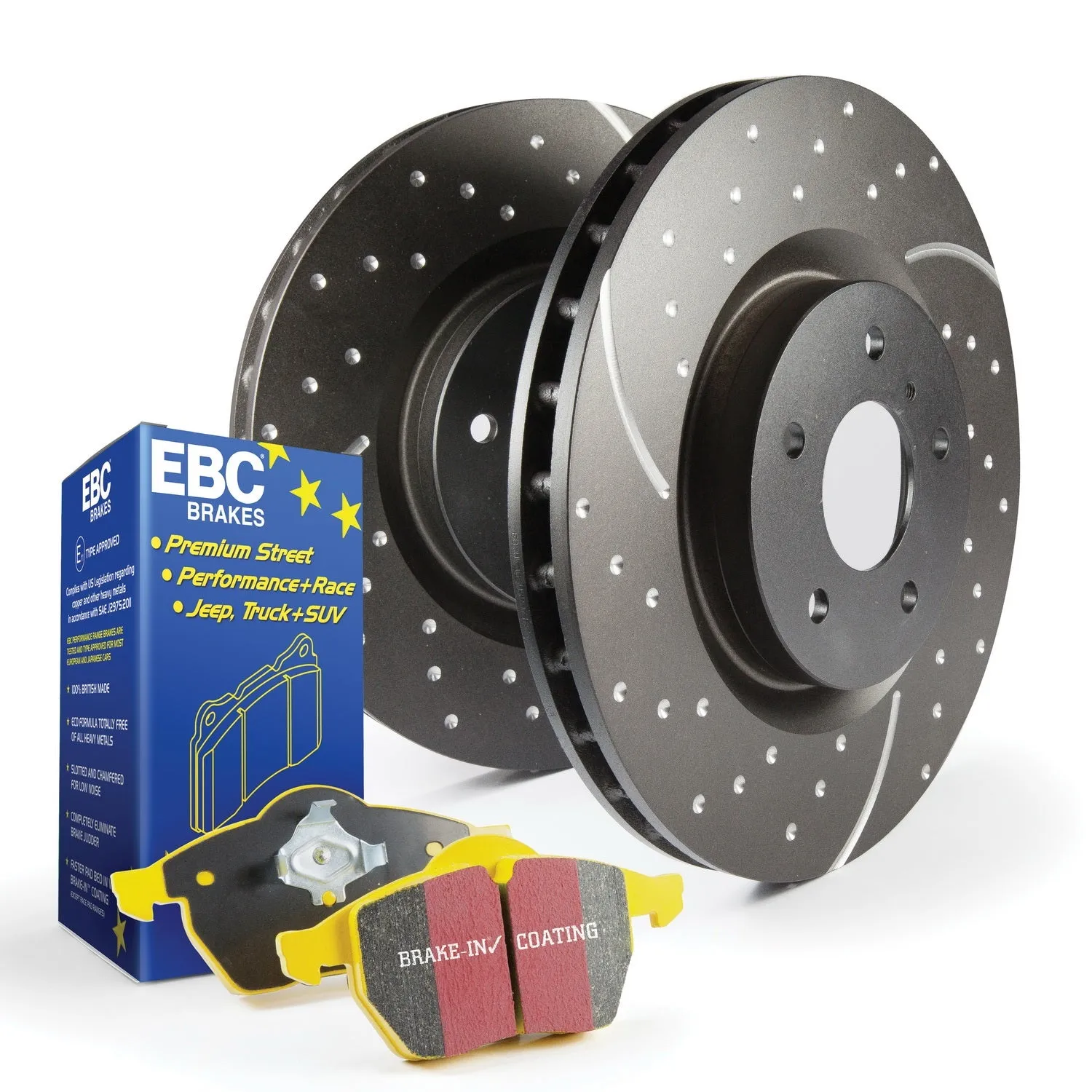 EBC Brakes S5KF1939 S5 Kits Yellowstuff And GD Rotors