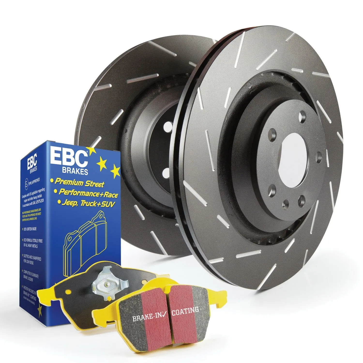 EBC Brakes S9KF1243 S9 Kits Yellowstuff and USR Rotors