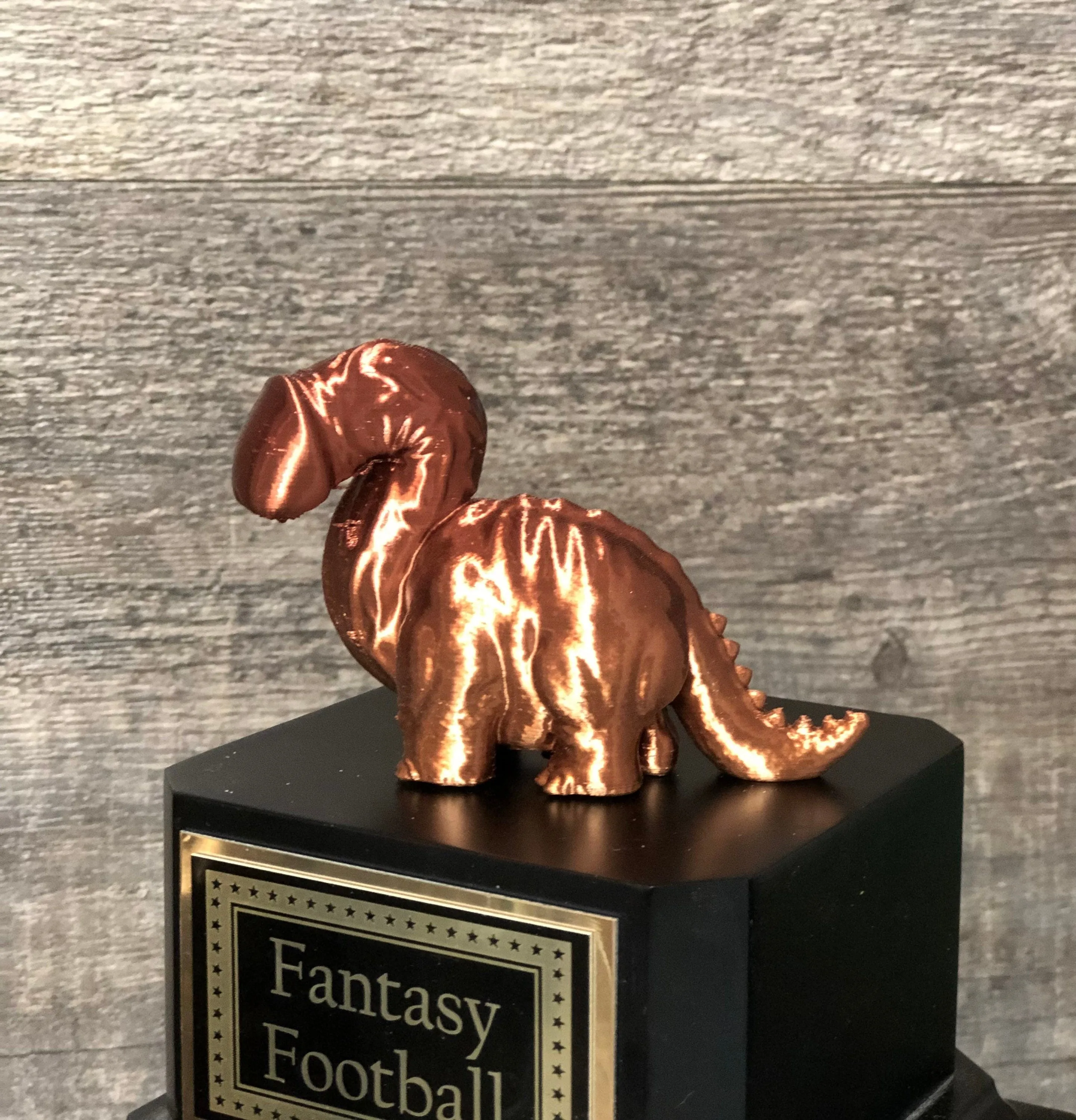 Fantasy Football LOSER Trophy Cockasaurus LOSER Funny Trophy Award Perpetual Trophy Last Place Dinosaur Dickhead Penis Award