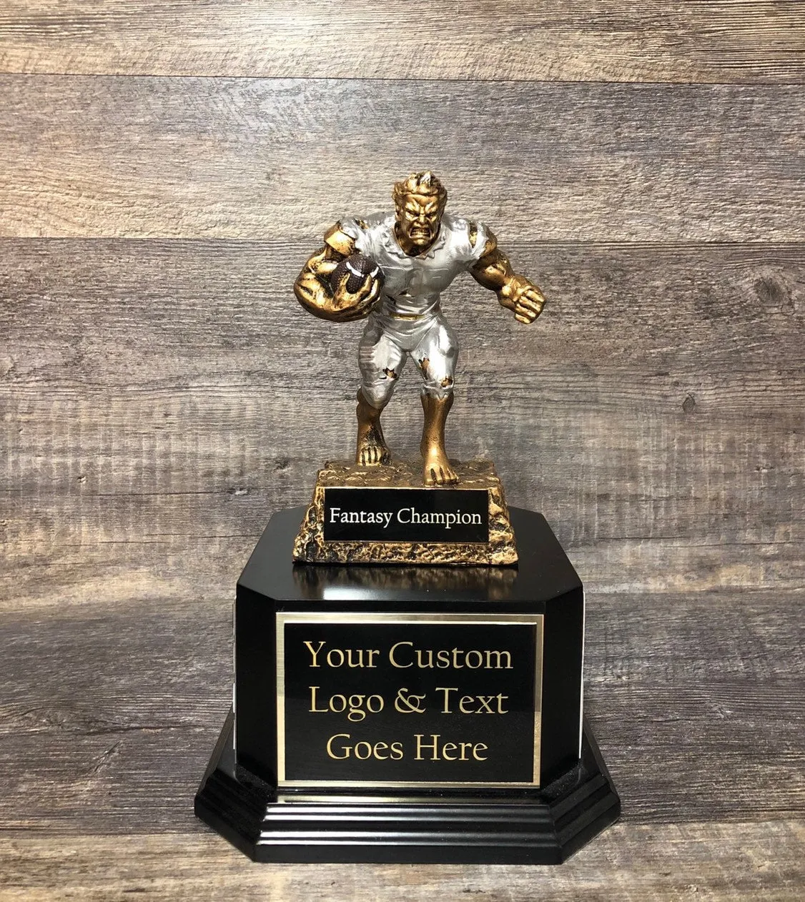 Fantasy Football Trophy FFL Beast Trophy 6 or 12  Perpetual Trophy League Winner Fantasy Football League Championship Award Trophy