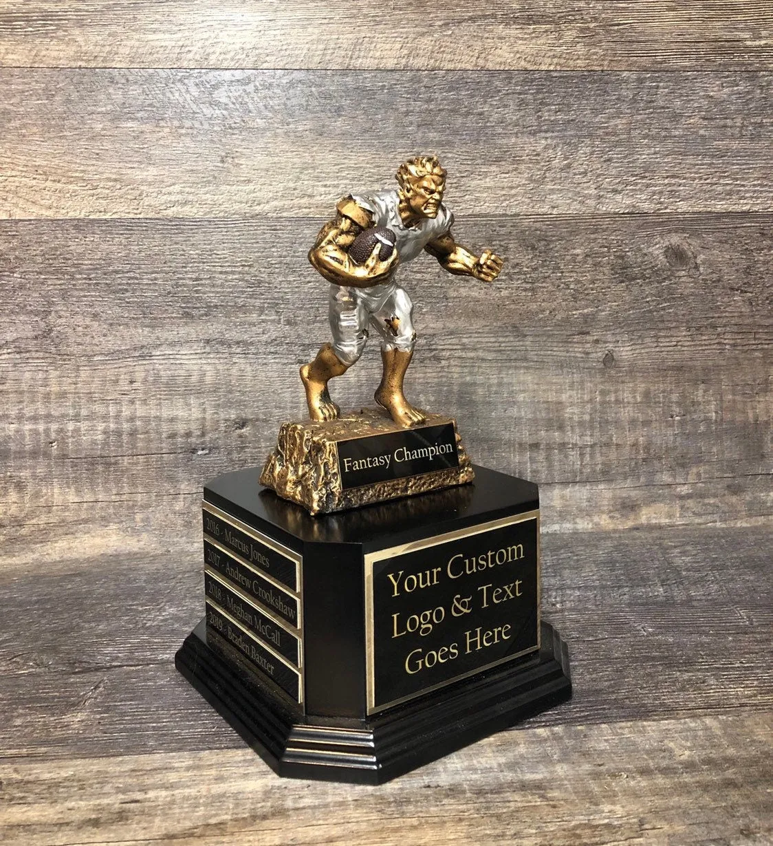 Fantasy Football Trophy FFL Monster Trophy 6 or 12  Perpetual Trophy League Winner Fantasy Football League Championship Award Trophy