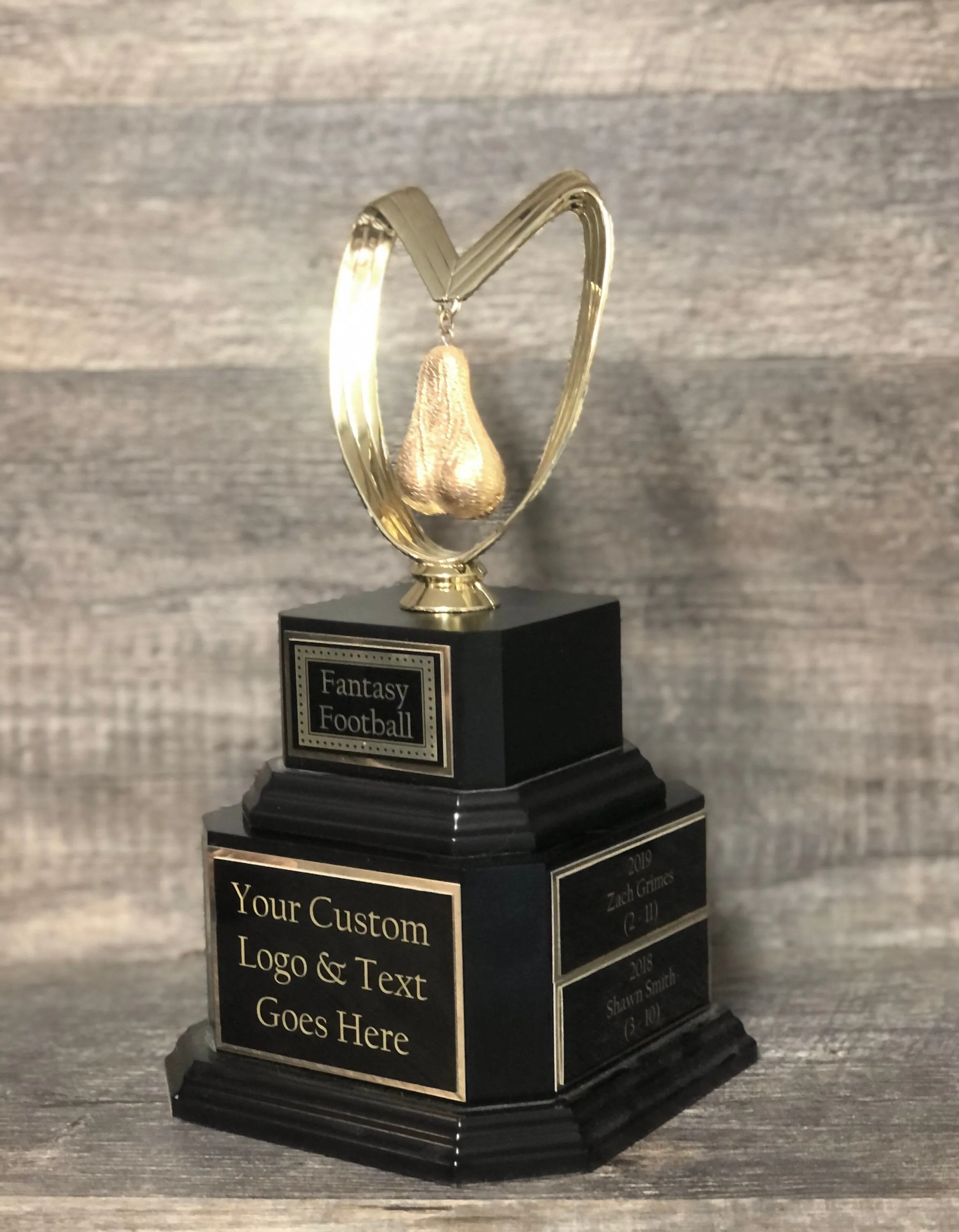 Fantasy Football Trophy Perpetual Last Place GOLDEN Balls You Suck FFL Sacko Trophy You've Got Balls Funny Trophy Adult Humor Testicle