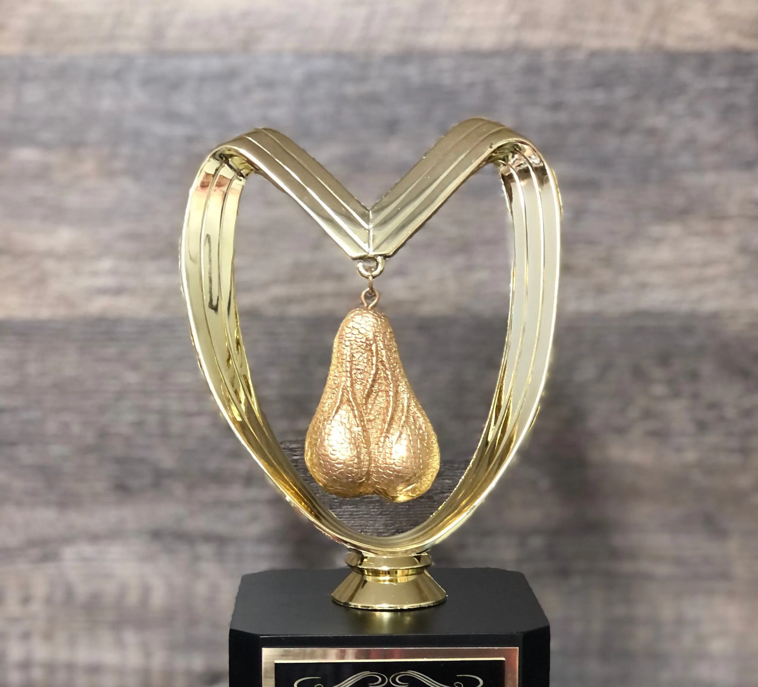 Fantasy Football Trophy Perpetual Last Place GOLDEN Balls You Suck FFL Sacko Trophy You've Got Balls Funny Trophy Adult Humor Testicle