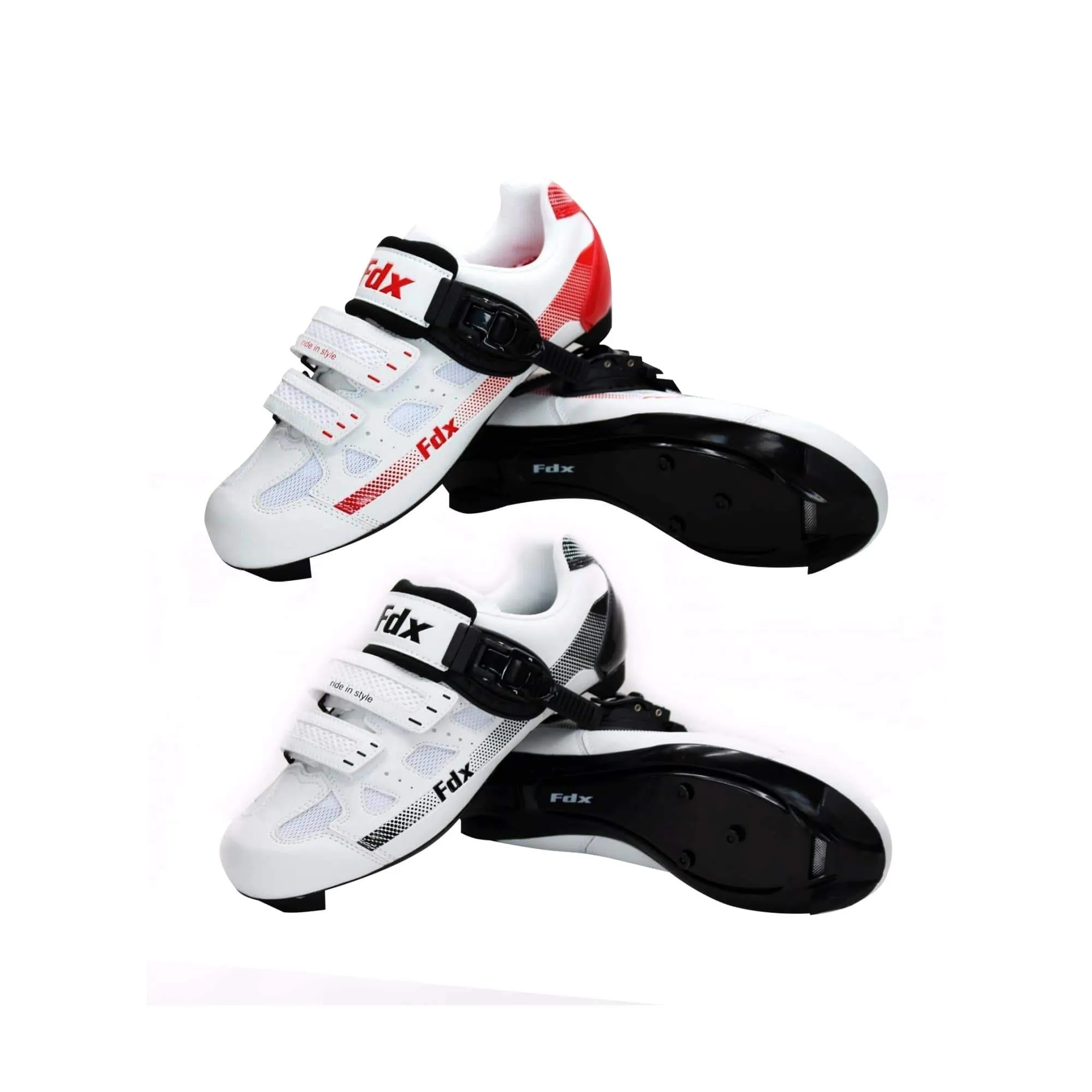 Fdx Hy Black Cycling Shoes