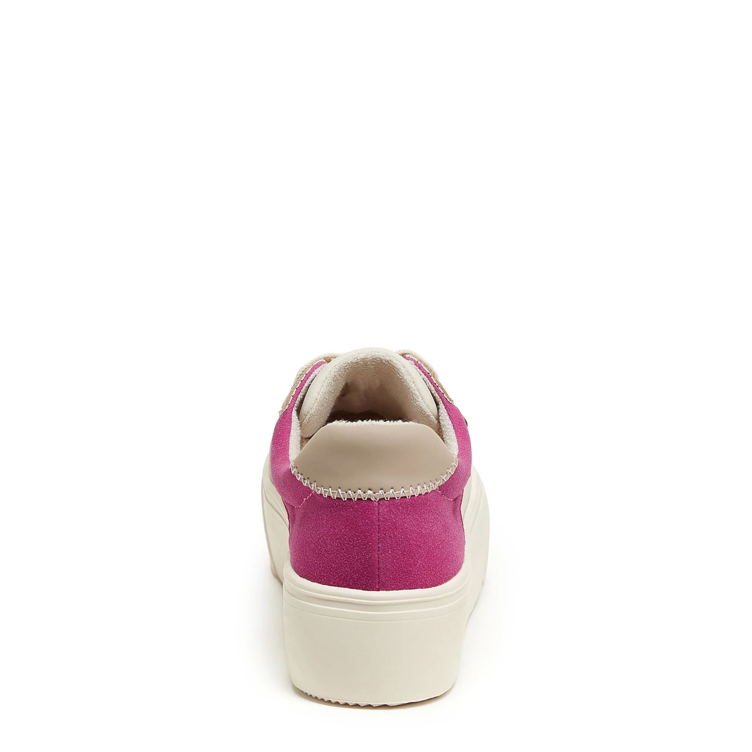 Flame Cream Color Block Platform Sneaker