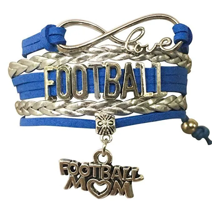 Football Mom Infinity Bracelet- Pick Colors