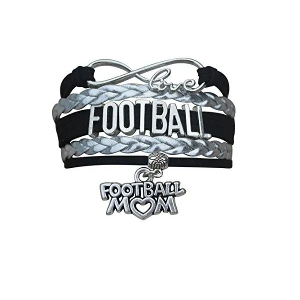 Football Mom Infinity Bracelet- Pick Colors