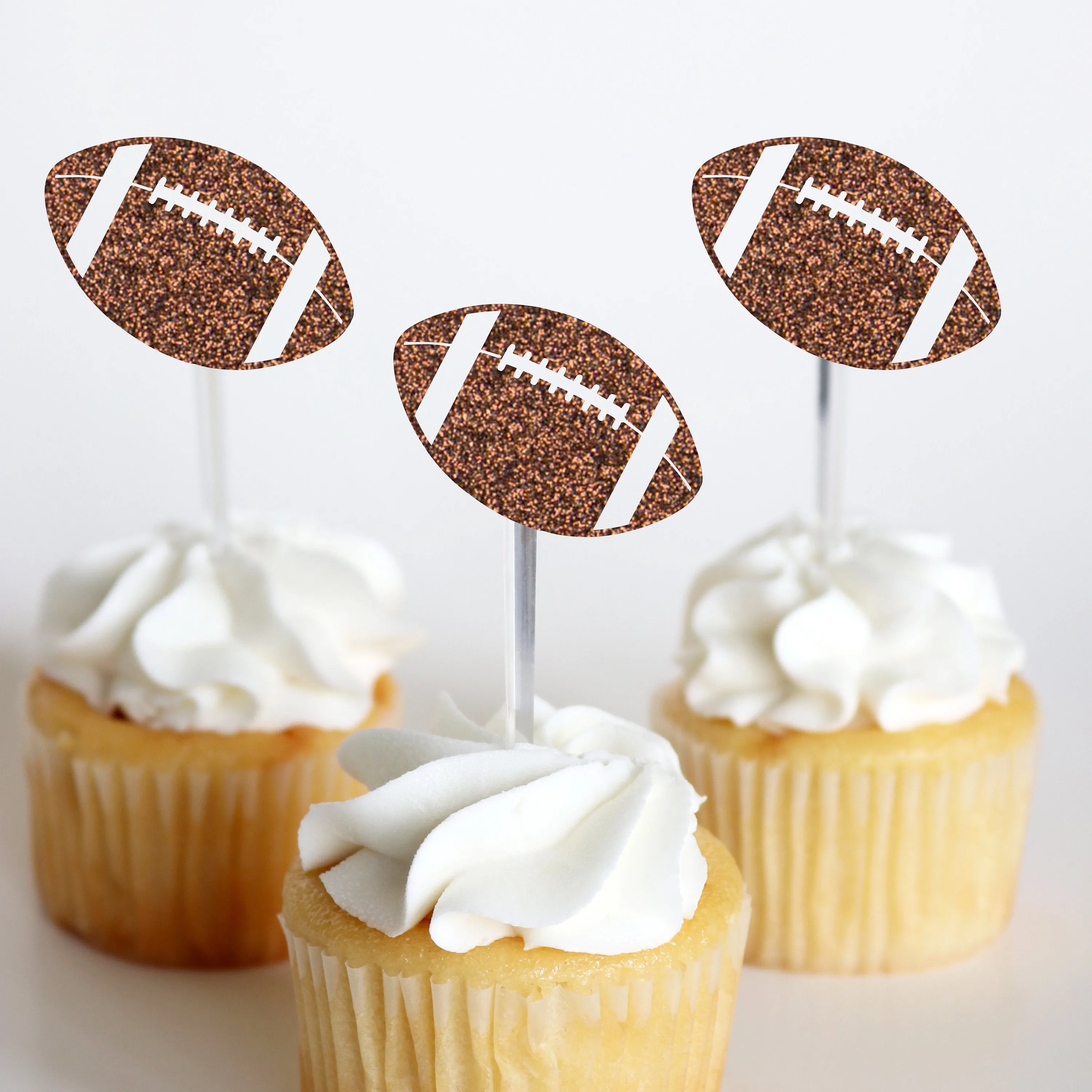 Football Party Decorations, Football Cupcake Toppers, Charcuterie Decorations