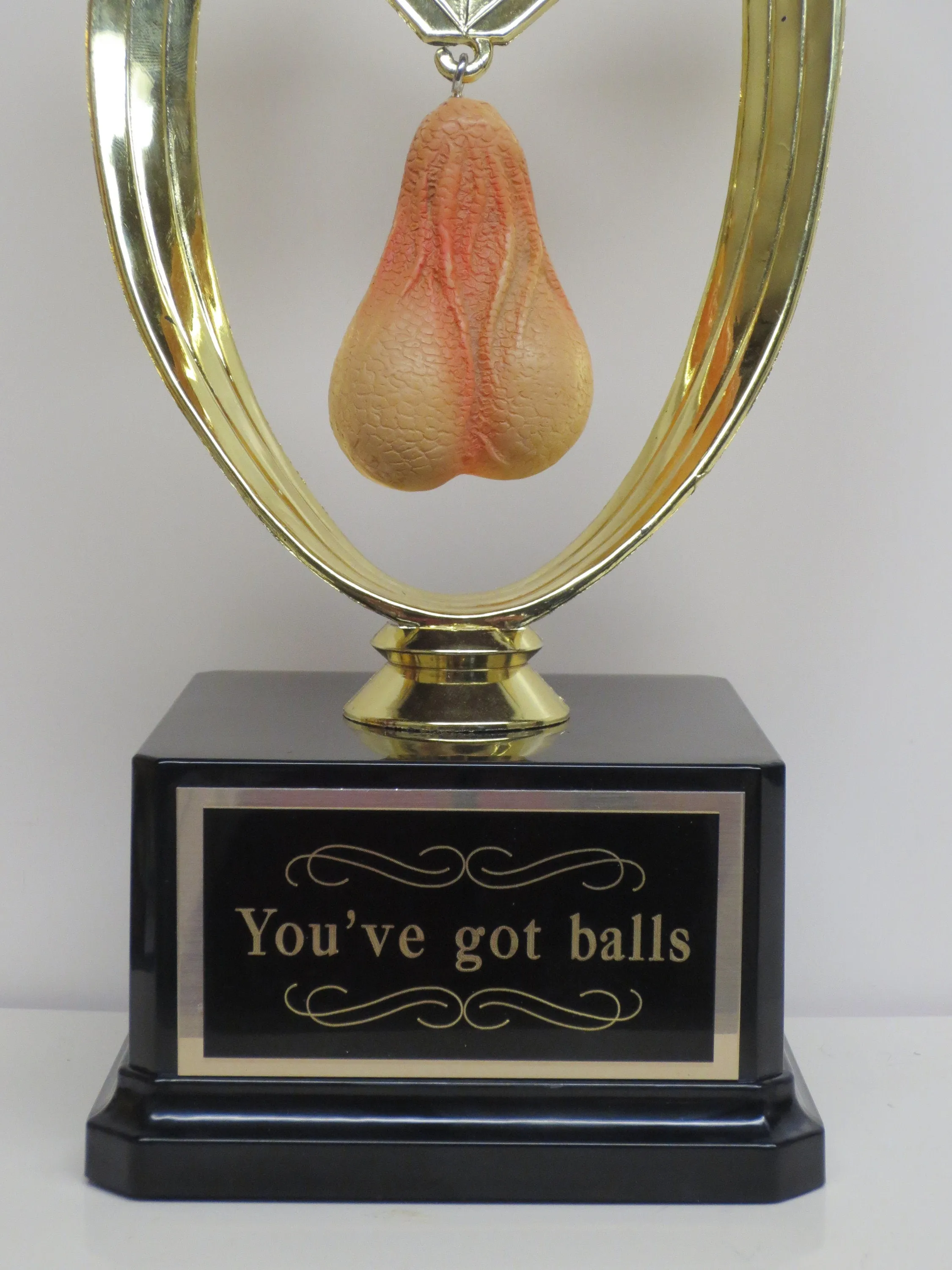 Funny Testicle Trophy You've Got Balls Trophy Aww Nuts Trophy Adult Humor FFL Last Place Loser Trophy Grow A Pair Gag Gift Penis Sacko Award