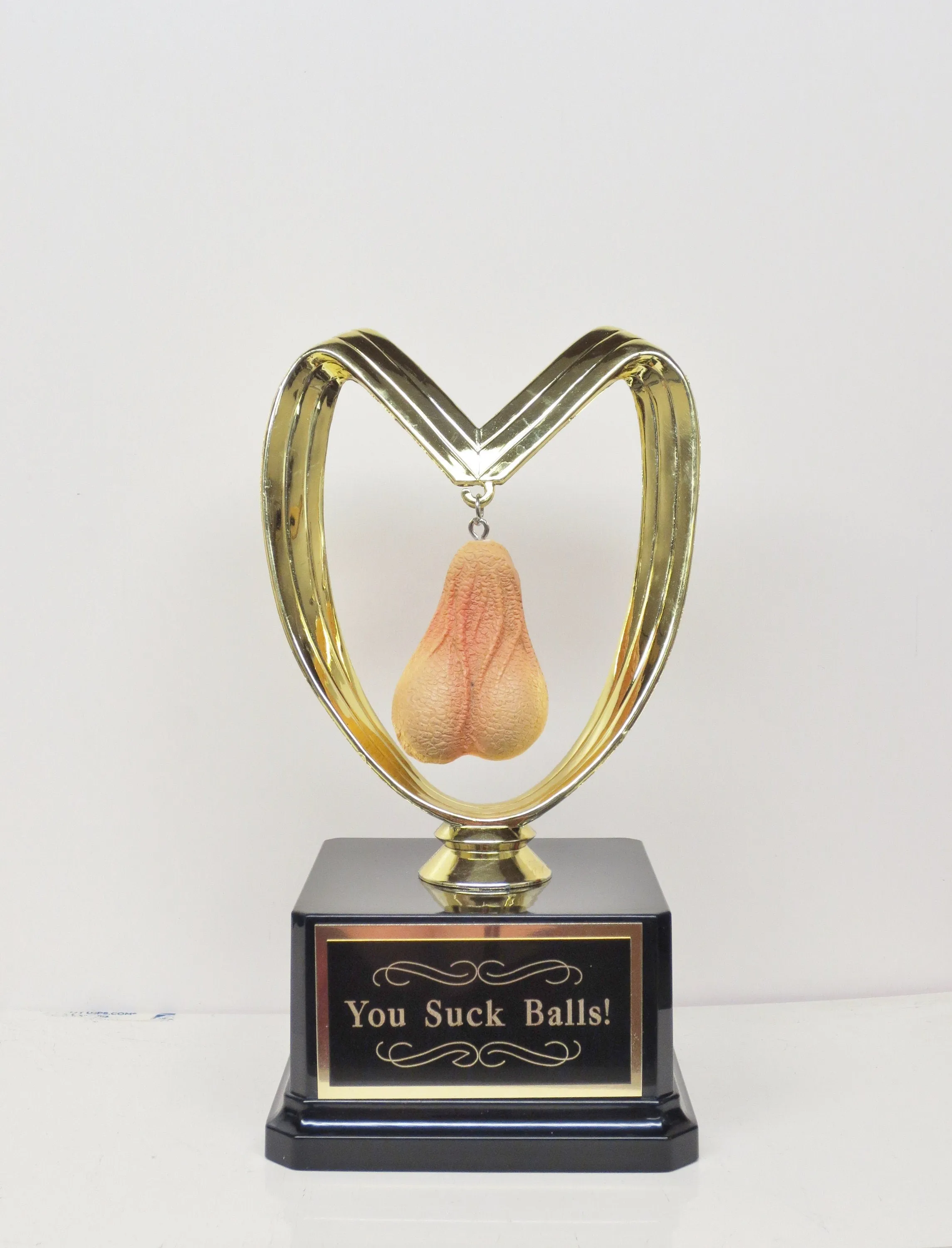 Funny Trophy Fantasy Football Loser Testicle Trophy You Suck Balls Last Place FFL Sacko Trophy You've Got Balls Adult Humor Gag Gift