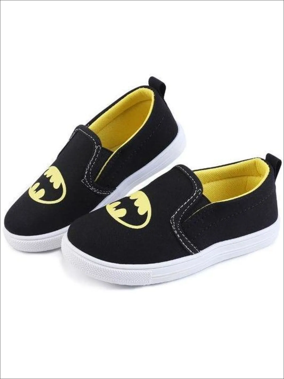 Girls Casual Superhero Slip-On Sneakers By Liv and Mia