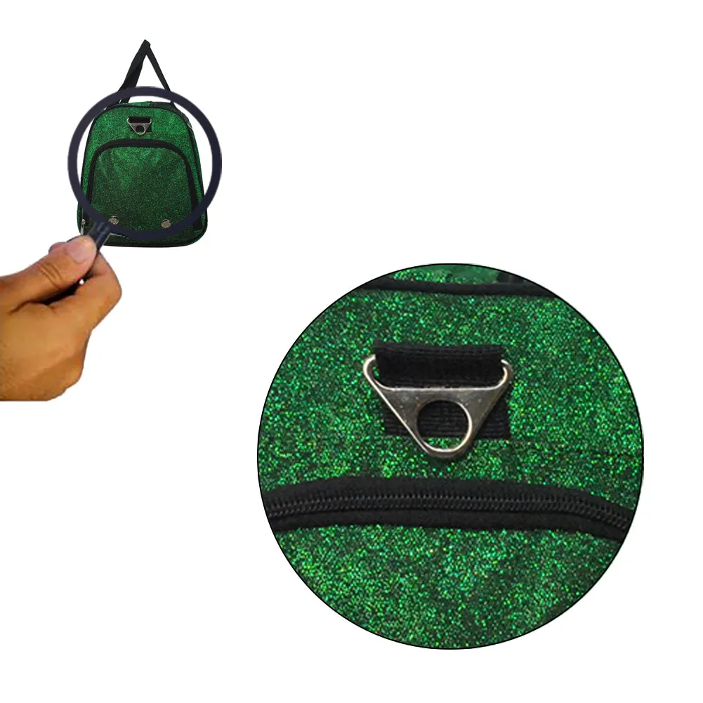 Green Glitter NGIL Gymnastics Dance and Cheer Duffle Bags