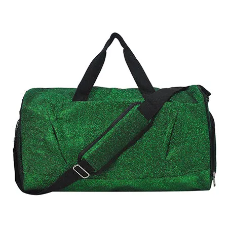 Green Glitter NGIL Gymnastics Dance and Cheer Duffle Bags