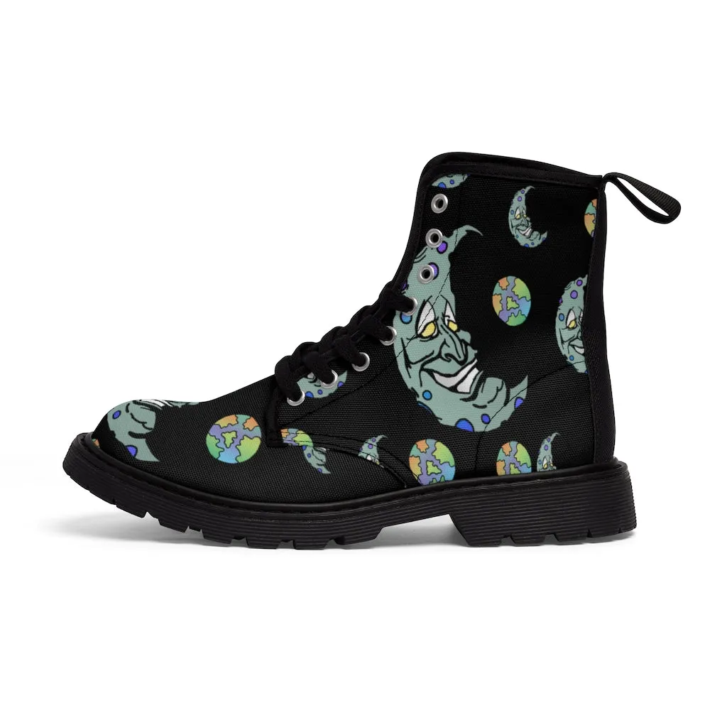 Green Moon Men's Canvas Boots