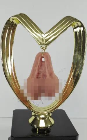 HAIRY Testicle Trophy Funny Hairy Balls Fantasy Football Loser Trophy You Suck Balls Last Place Trophy FFL Sacko Trophy Adult Humor Gag Gift