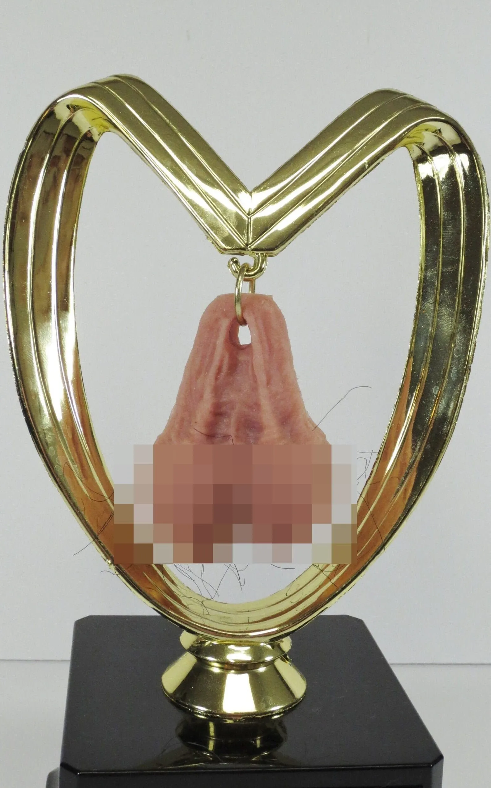 HAIRY Testicle Trophy Funny Hairy Balls Fantasy Football Loser Trophy You Suck Balls Last Place Trophy FFL Sacko Trophy Adult Humor Gag Gift