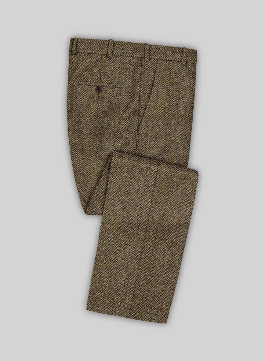 Harris Tweed Hebridean Brown Herringbone Suit