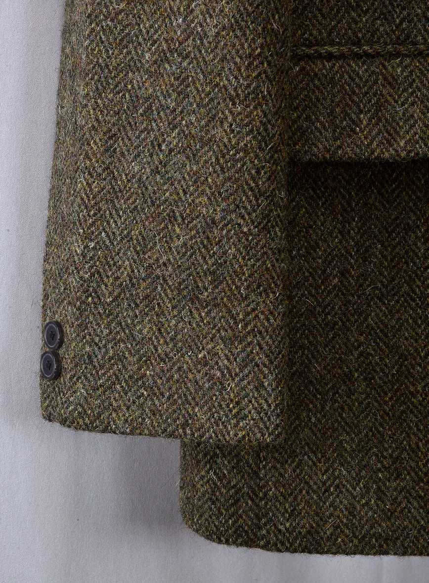 Harris Tweed Ridge Brown Herringbone Suit