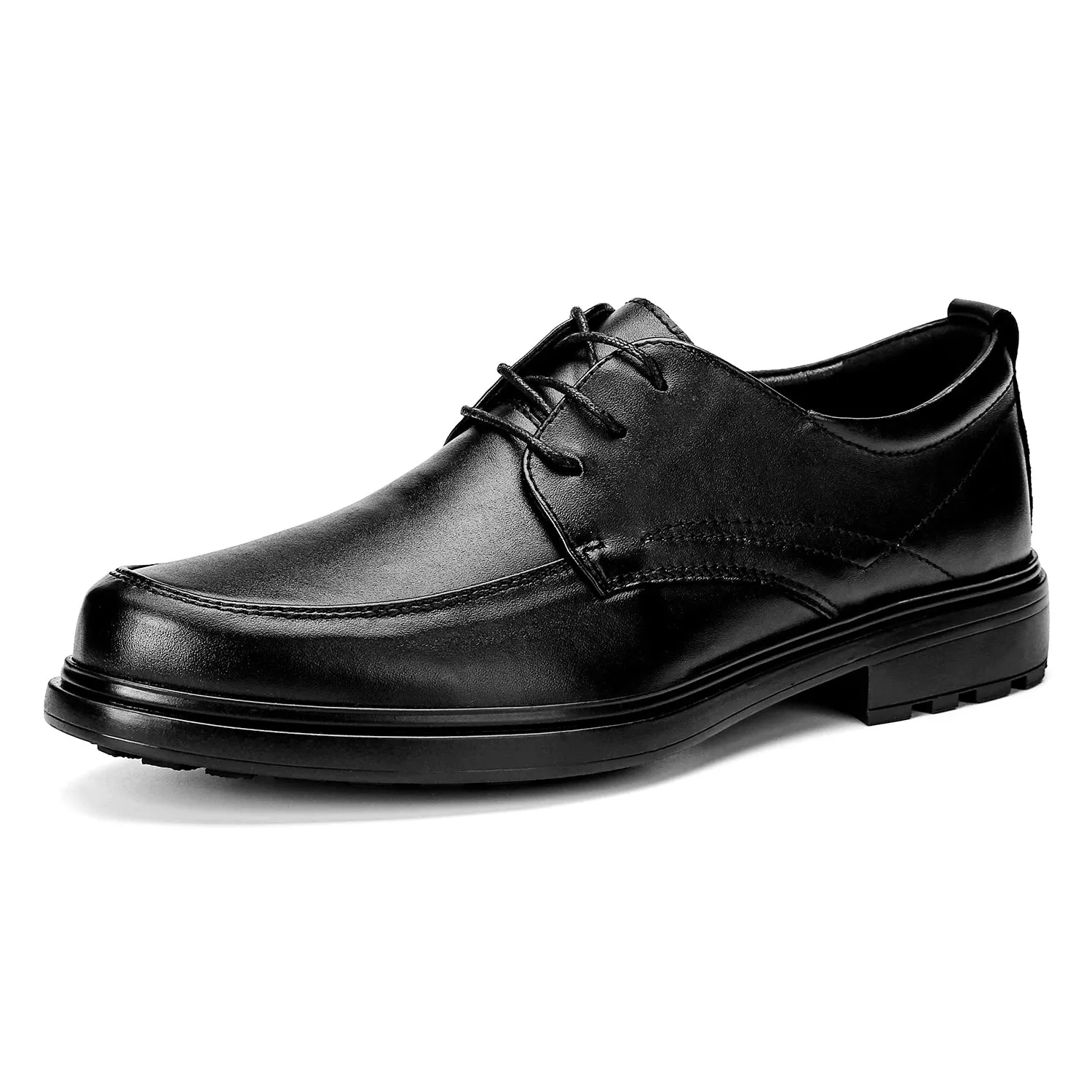 Hnzxzm New Men Dress Shoes Genuine Leather Black Wedding Shoes Oxford Formal Shoes High Quality Derby Shoes Men Business Casual