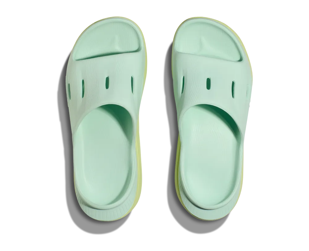 Hoka' Men's Ora Recovery Slide 3 - Aqua Breeze / Celery Juice