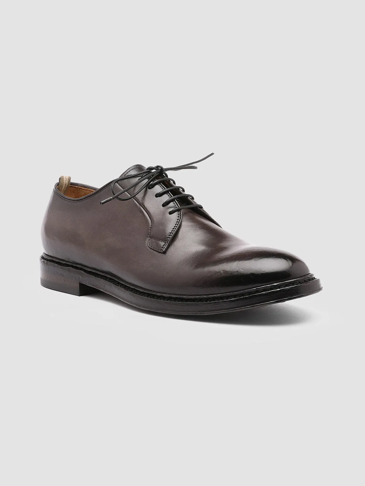 HOPKINS 003 - Grey Leather Derby Shoes