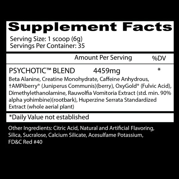 Insane Labz Psychotic 35 Servings