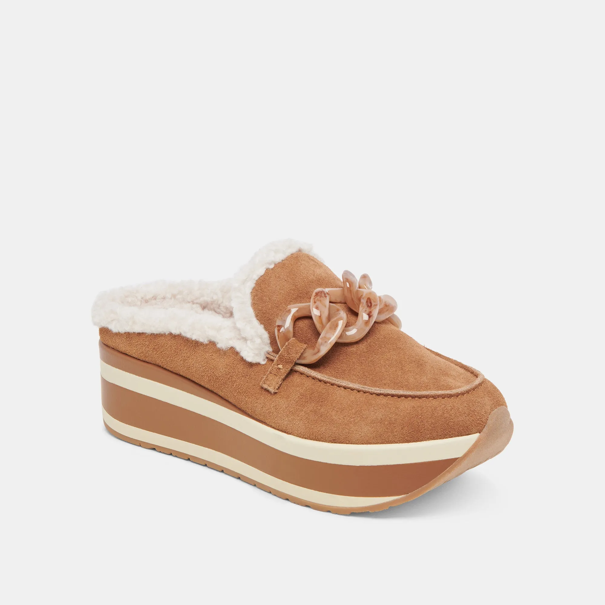 JAMEY PLUSH SNEAKERS PECAN SUEDE