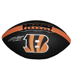 Joe Mixon Bengals Logo Full Size Football Autographed (JSA)