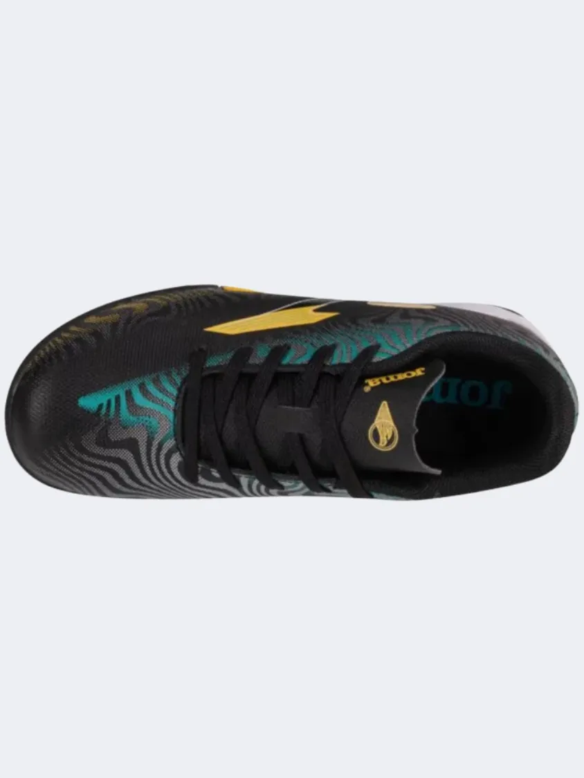 Joma Evolution 2401 Tf Kids Turf Shoes Black/Yellow