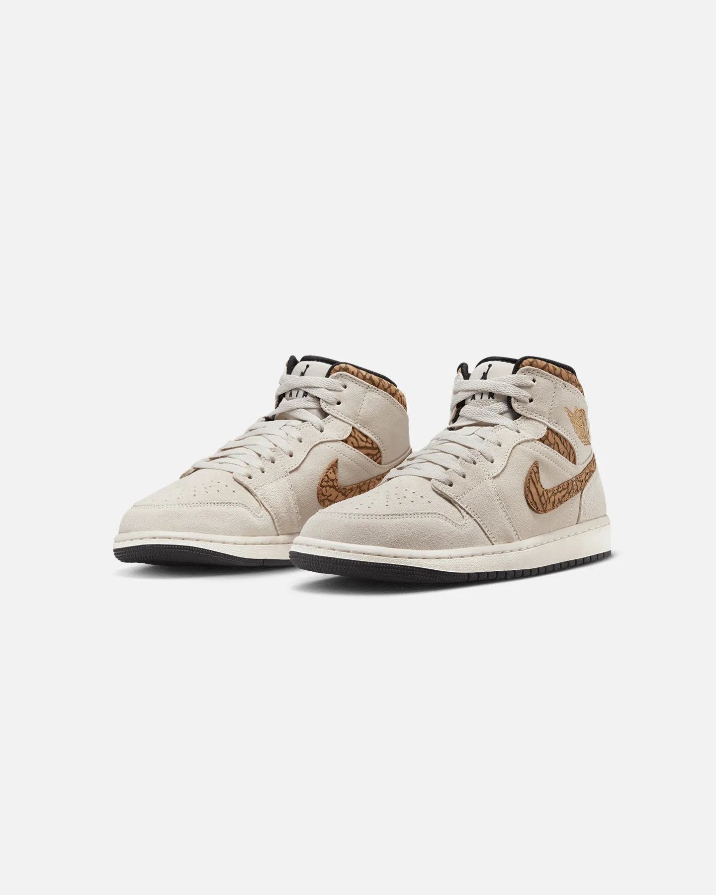 Jordan Air Jordan 1 Mid SE "Brown Elephant" Light Orewood Brown/White