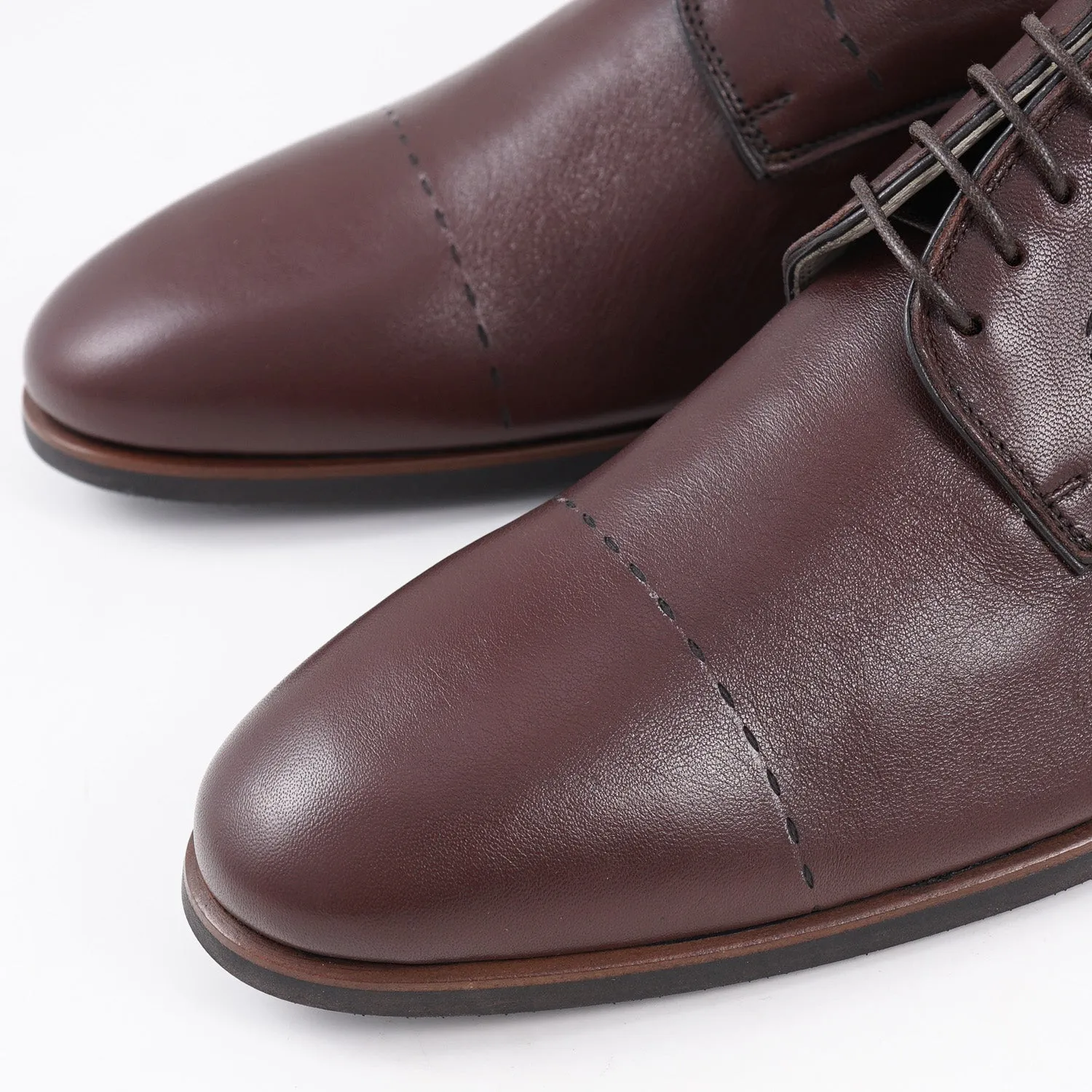 Kiton Soft Goatskin Leather Derby