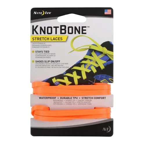 KnotBone Stretch Laces - Bright Orange