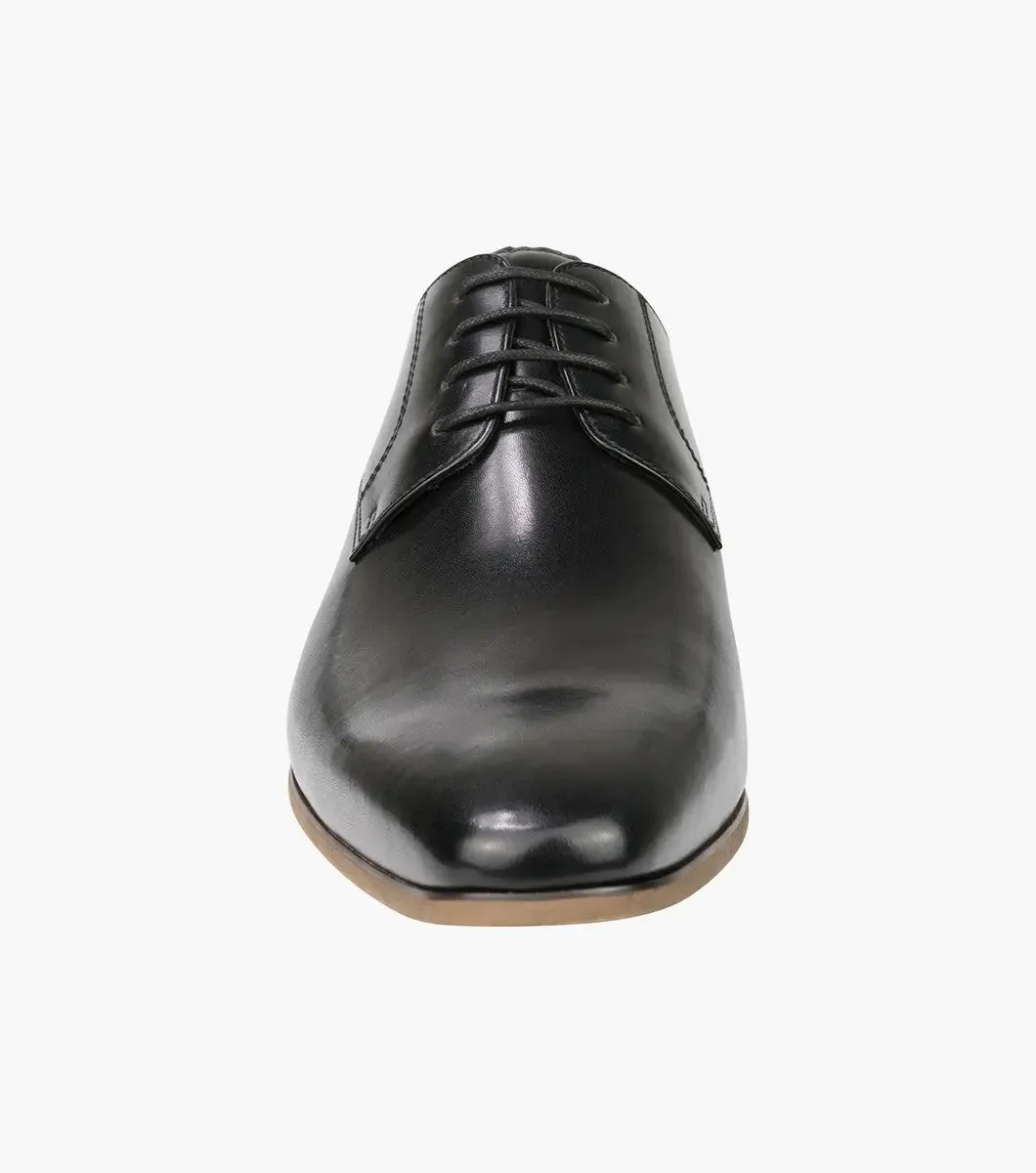 Kobe Plain Toe Derby - Tan | Black