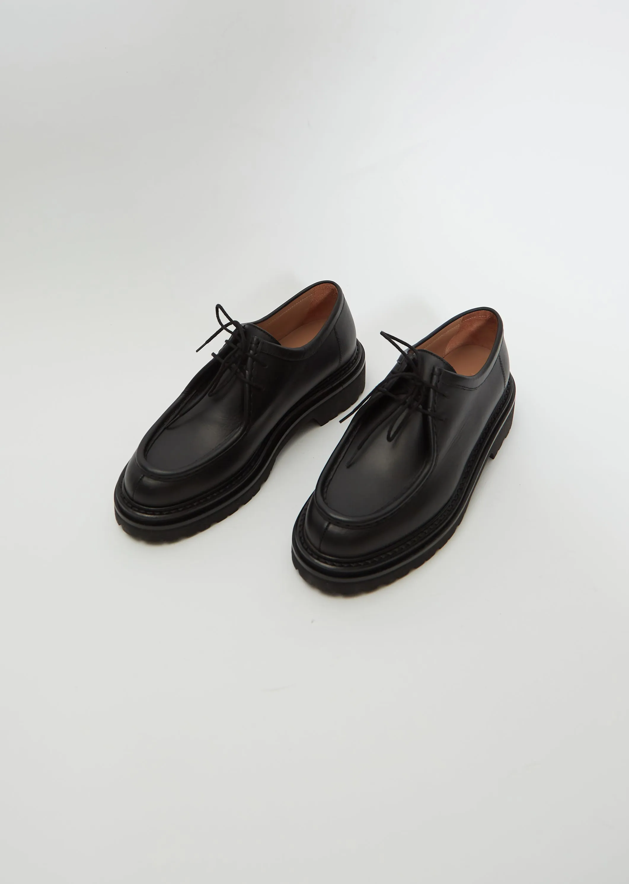 Leather Lace-Up Derby Shoes