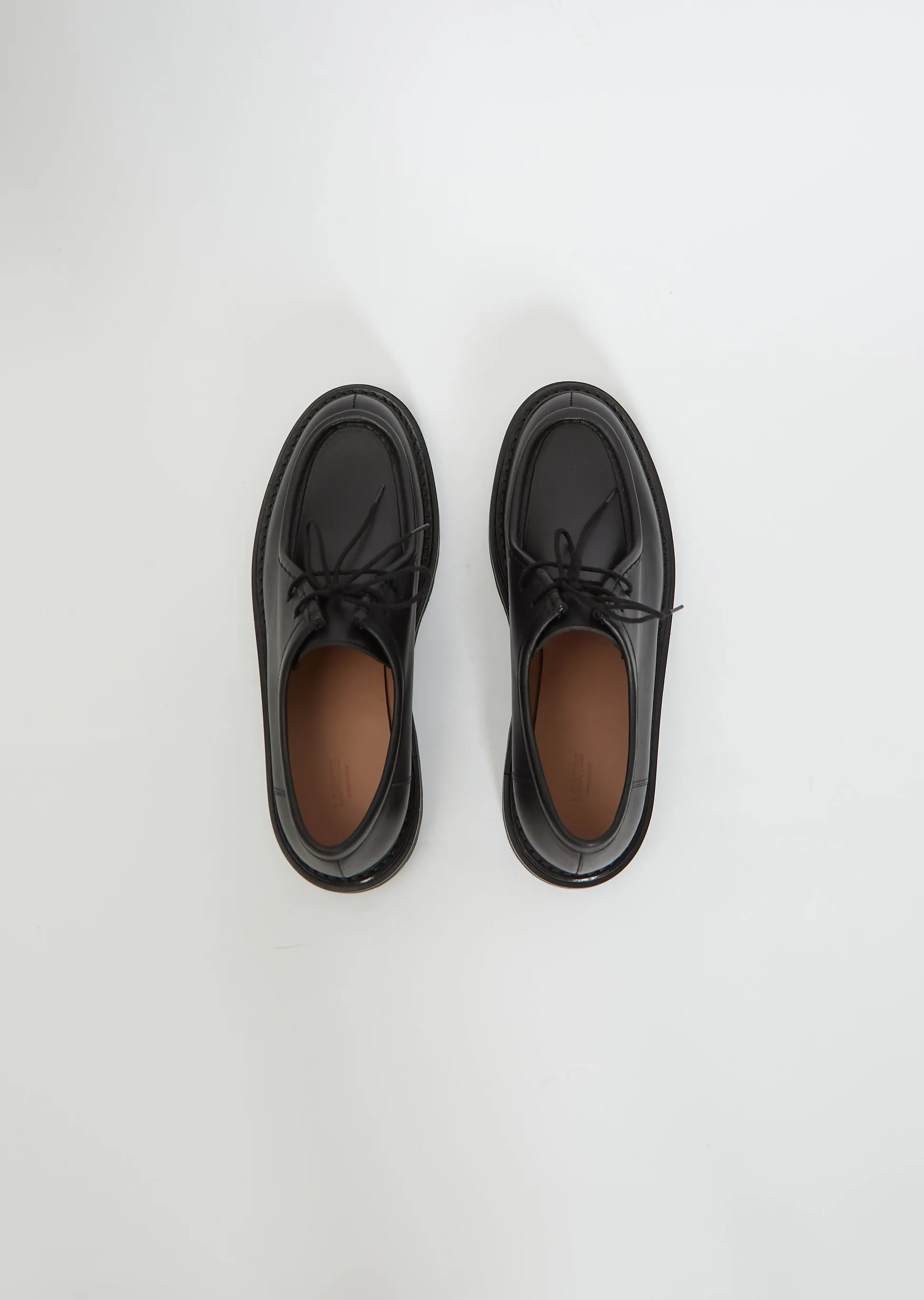 Leather Lace-Up Derby Shoes