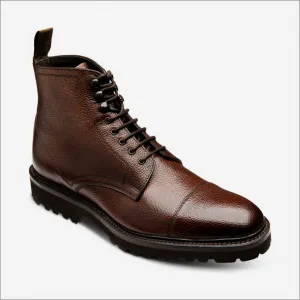 Loake Aquarius  Dark Brown Grain Calf Leather Boot--