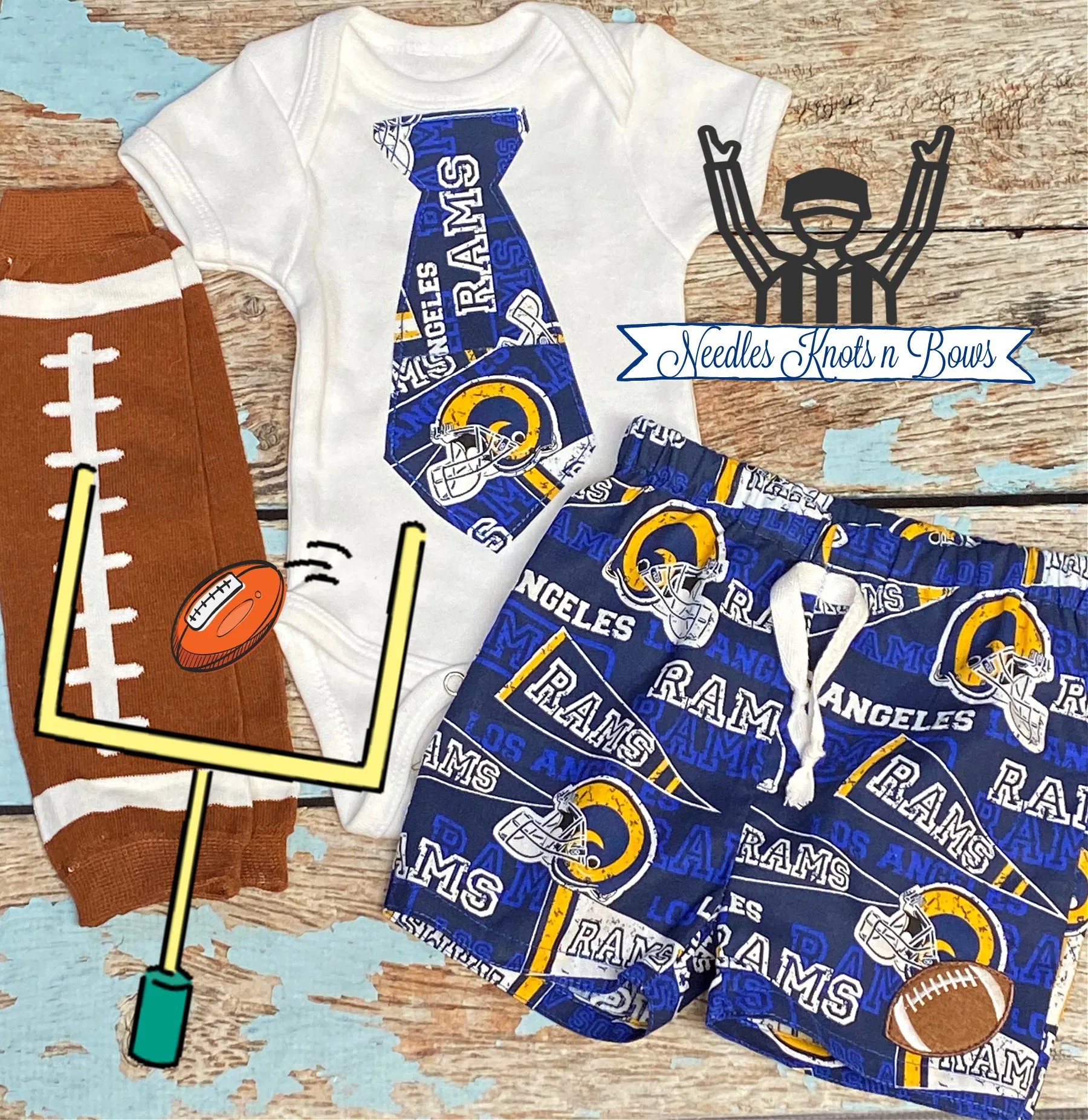 Los Angeles Rams Game Day Football Outfit Boy