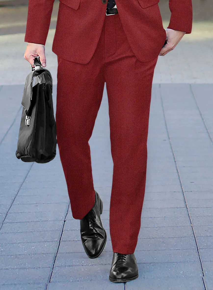 Melange Titan Red Tweed Suit