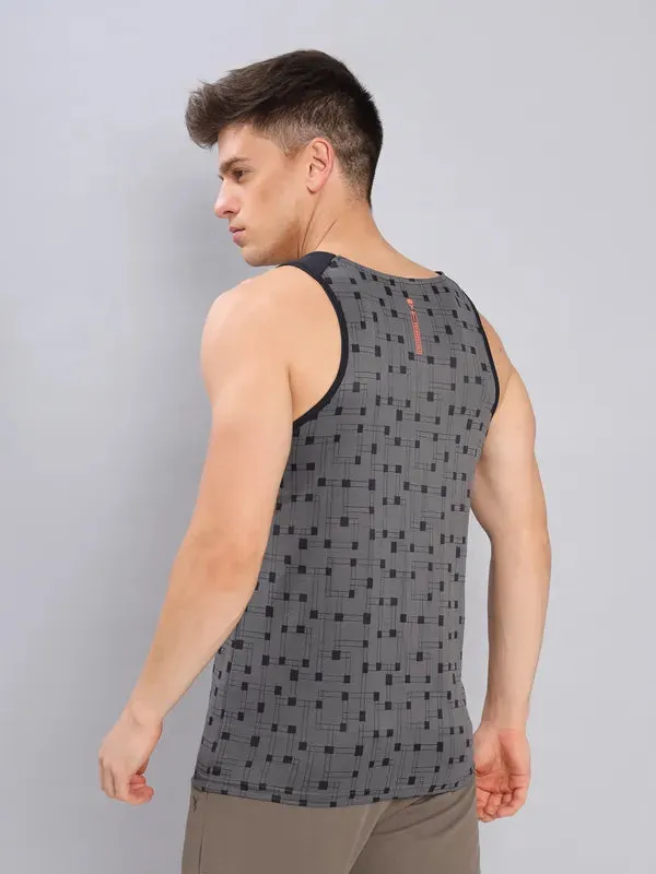 Men Self Design Slim Fit Scoop Neck Innerwear Vest with DOUBLE COOL