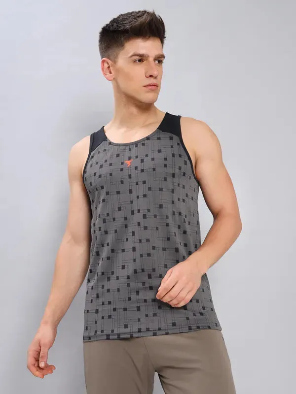 Men Self Design Slim Fit Scoop Neck Innerwear Vest with DOUBLE COOL