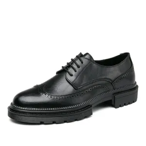 Men's Leather Dress Shoes / Fashion Brand Derby Shoes for Men